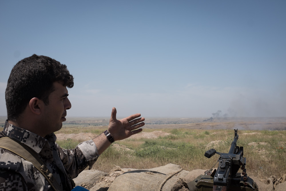 Peshmerga offensive during the liberation of the Turkmen village of Bashir, southern Kirkuk Province, April 30, 2016. (Photo: Kurdistan24/Alexandre Afonso)